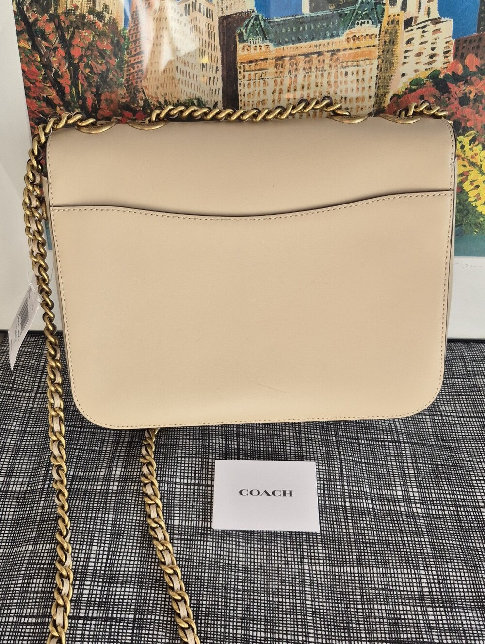 NWT★Coach Madison shoulder bag with tea rose knot - Picture 10 of 16